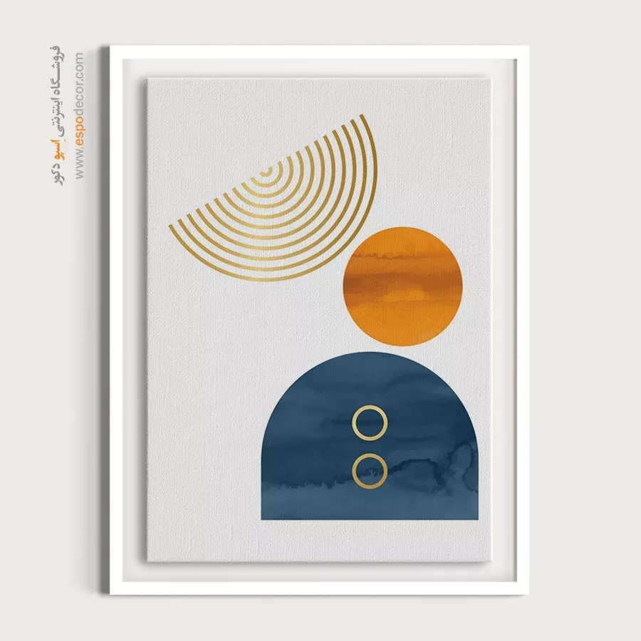تابلو مینیمال دیواری با طراحی نو - موتیف موج – تابلو مینیمال آرت - اسپو دکور