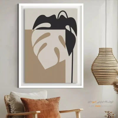 خرید تابلو دیواری مینیمال با قاب - حرکات نورانی – تابلو مینیمال آرت - اسپو دکور