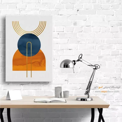 تابلو مینیمال سیاه سفید هنری با قاب