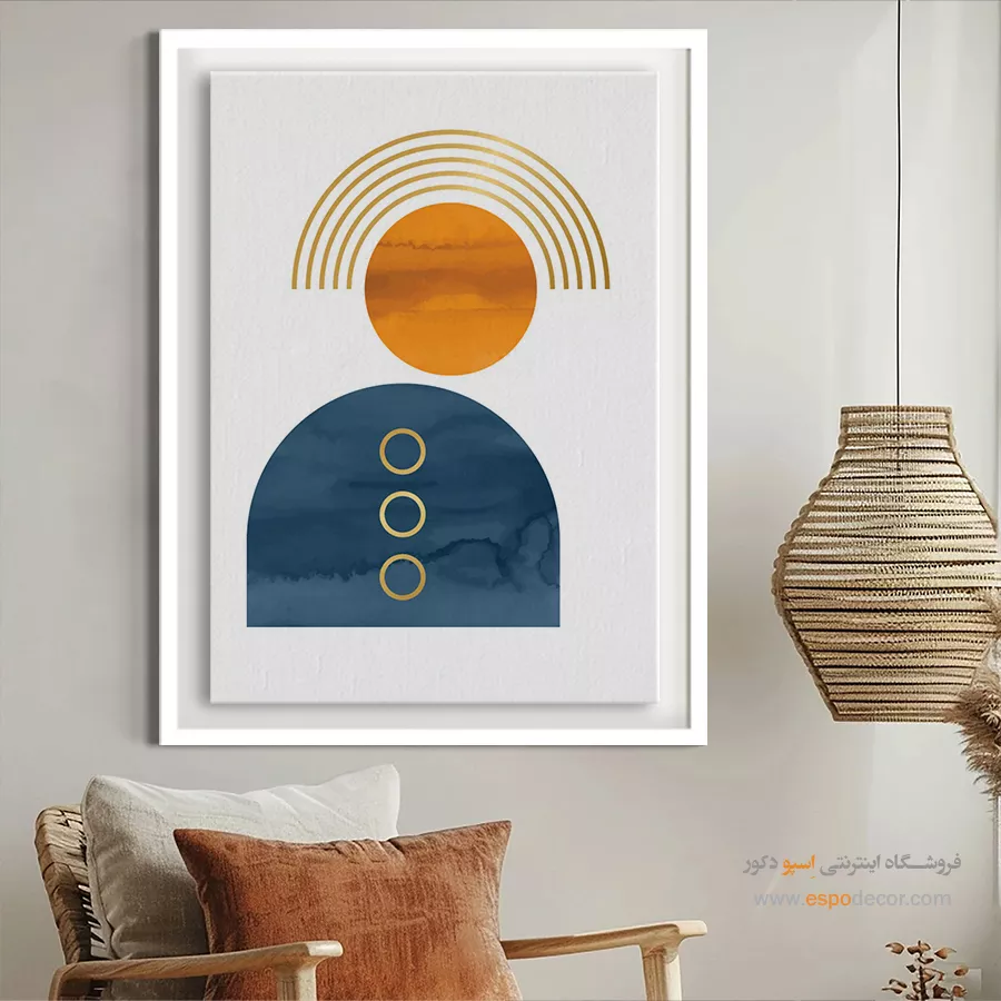 فروش تابلو هنری مینیمال - بازتاب های متعادل – تابلو مینیمال آرت - اسپو دکور