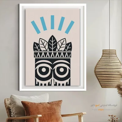 تابلو مینیمال بزرگ 2025 - پژواک بی صدا – تابلو مینیمال آرت - اسپو دکور