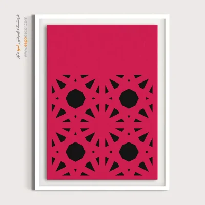 تابلو هنری مینیمال برای منزل - ریتم های خطوط – تابلو مینیمال آرت - اسپو دکور