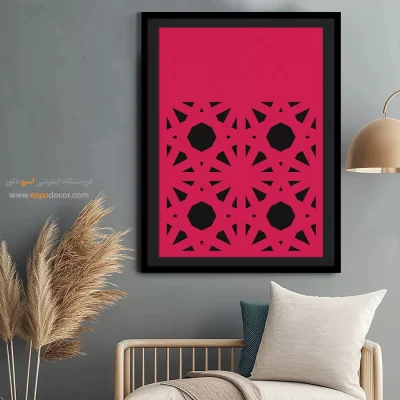 تابلو هنری مینیمال برای منزل - ریتم های خطوط – تابلو مینیمال آرت - اسپو دکور
