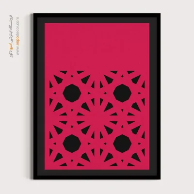 تابلو هنری مینیمال برای منزل - ریتم های خطوط – تابلو مینیمال آرت - اسپو دکور