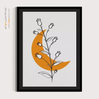 تابلو مینیمال قاب‌دار خاص - گردبادهای دوار – تابلو مینیمال آرت - اسپو دکور