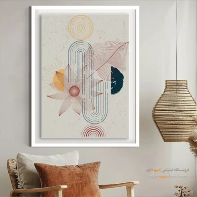 تابلو مینیمال خطی جدید - تعادل سمفونیک – تابلو مینیمال آرت - اسپو دکور