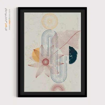 تابلو مینیمال خطی جدید - تعادل سمفونیک – تابلو مینیمال آرت - اسپو دکور
