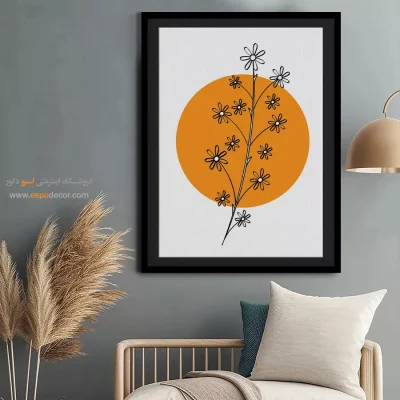 تابلو مینیمال کوچک با طراحی نو - غروب های تابناک – تابلو مینیمال آرت - اسپو دکور