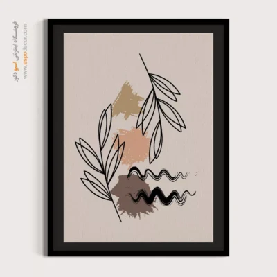 مرکز خرید تابلو مینیمال 2025 - چشم انداز خطوط – تابلو مینیمال آرت - اسپو دکور