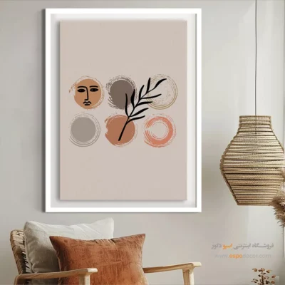 خرید تابلو بوم مینیمال - خطوط عمیق – تابلو مینیمال آرت - اسپو دکور