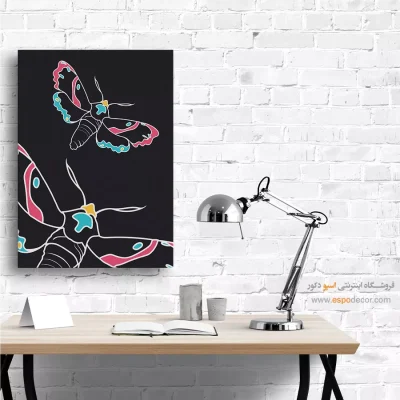 تابلو خطی مینیمال با قاب