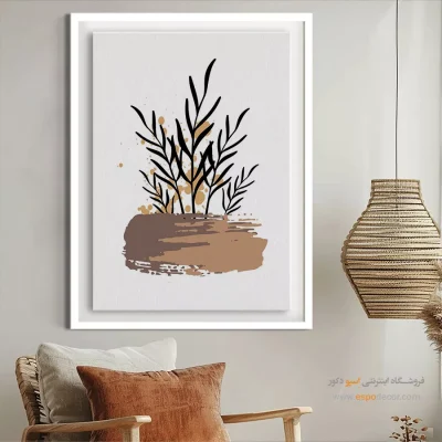 تابلو مینیمالیستی خاص - پژواک آرام – تابلو مینیمال آرت - اسپو دکور
