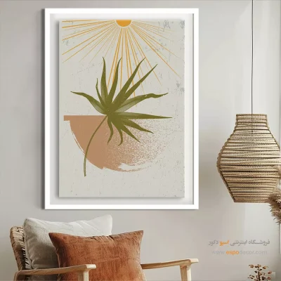 چیدمان تابلو مینیمال با طراحی نو - آرامش مینیمالیستی – تابلو مینیمال آرت - اسپو دکور