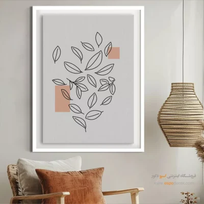 تابلو دیواری مینیمال برای دفتر کار - های رسا – تابلو مینیمال آرت - اسپو دکور