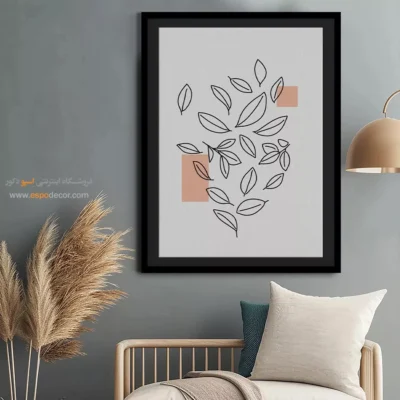 تابلو دیواری مینیمال برای دفتر کار - های رسا – تابلو مینیمال آرت - اسپو دکور