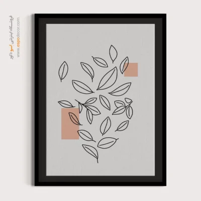 تابلو دیواری مینیمال برای دفتر کار - های رسا – تابلو مینیمال آرت - اسپو دکور