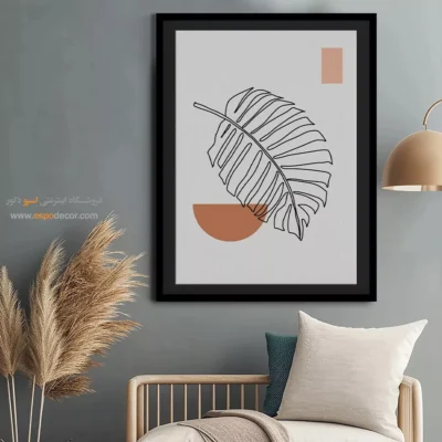 تابلو مینیمال طرح چهره 2025 - الگو – تابلو مینیمال آرت - اسپو دکور