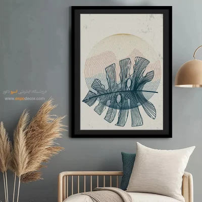 تابلو مینیمال فلزی - خطوط زیبا – تابلو مینیمال آرت - اسپو دکور