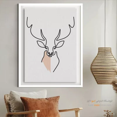 تابلو مینیمال اتاق خواب خاص - زمزمه من – تابلو مینیمال آرت - اسپو دکور