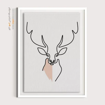 تابلو مینیمال اتاق خواب خاص - زمزمه من – تابلو مینیمال آرت - اسپو دکور