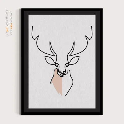 تابلو مینیمال اتاق خواب خاص - زمزمه من – تابلو مینیمال آرت - اسپو دکور