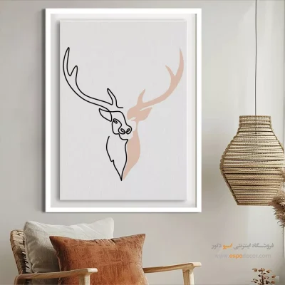 خرید تابلو مینیمال برای دکور - سکوت هنرمندانه – تابلو مینیمال آرت - اسپو دکور