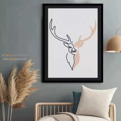 خرید تابلو مینیمال برای دکور - سکوت هنرمندانه – تابلو مینیمال آرت - اسپو دکور