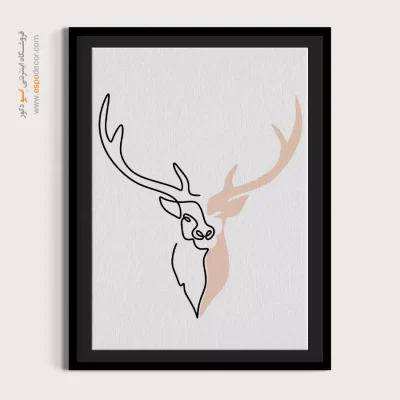 خرید تابلو مینیمال برای دکور - سکوت هنرمندانه – تابلو مینیمال آرت - اسپو دکور