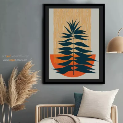 تابلو هنری مینیمال برای منزل با قاب - های آرام – تابلو مینیمال آرت - اسپو دکور