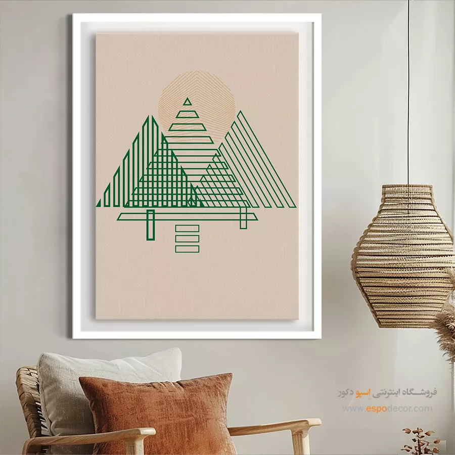 تابلو مینیمالیستی با طراحی نو - ذات در اشکال – تابلو مینیمال آرت - اسپو دکور