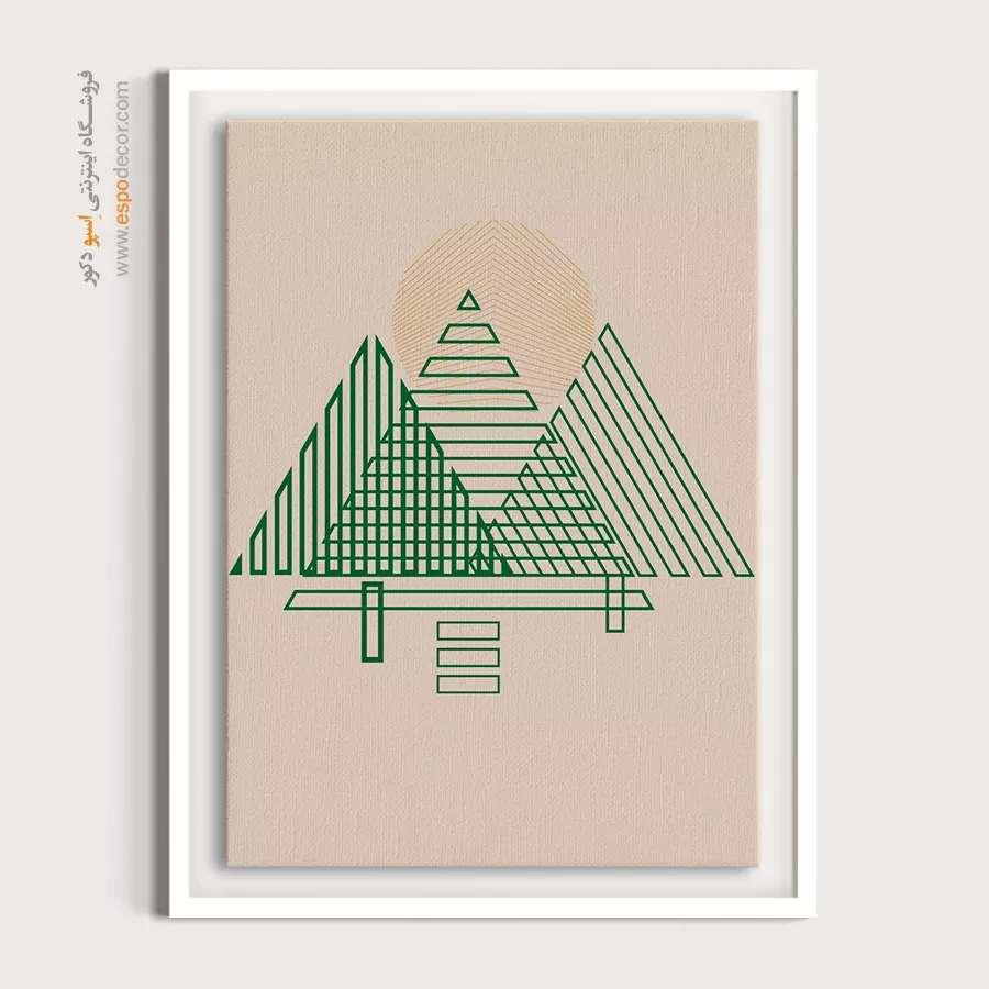 تابلو مینیمالیستی با طراحی نو - ذات در اشکال – تابلو مینیمال آرت - اسپو دکور