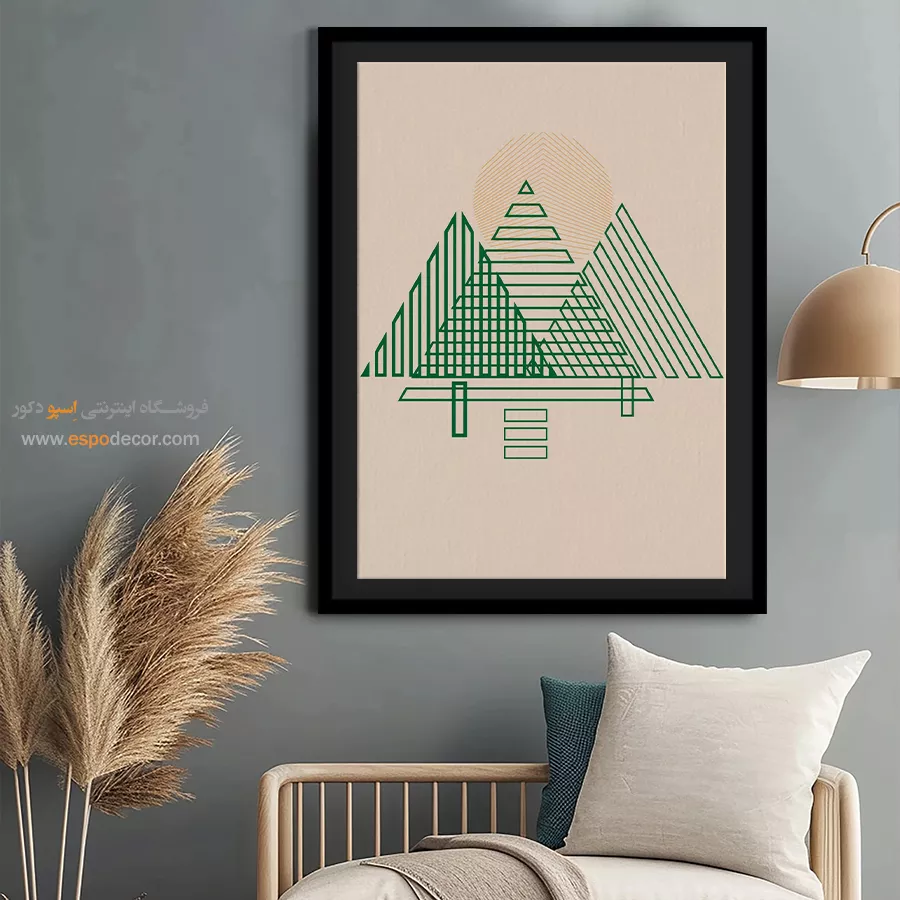 تابلو مینیمالیستی با طراحی نو - ذات در اشکال – تابلو مینیمال آرت - اسپو دکور