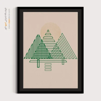 تابلو مینیمالیستی با طراحی نو - ذات در اشکال – تابلو مینیمال آرت - اسپو دکور