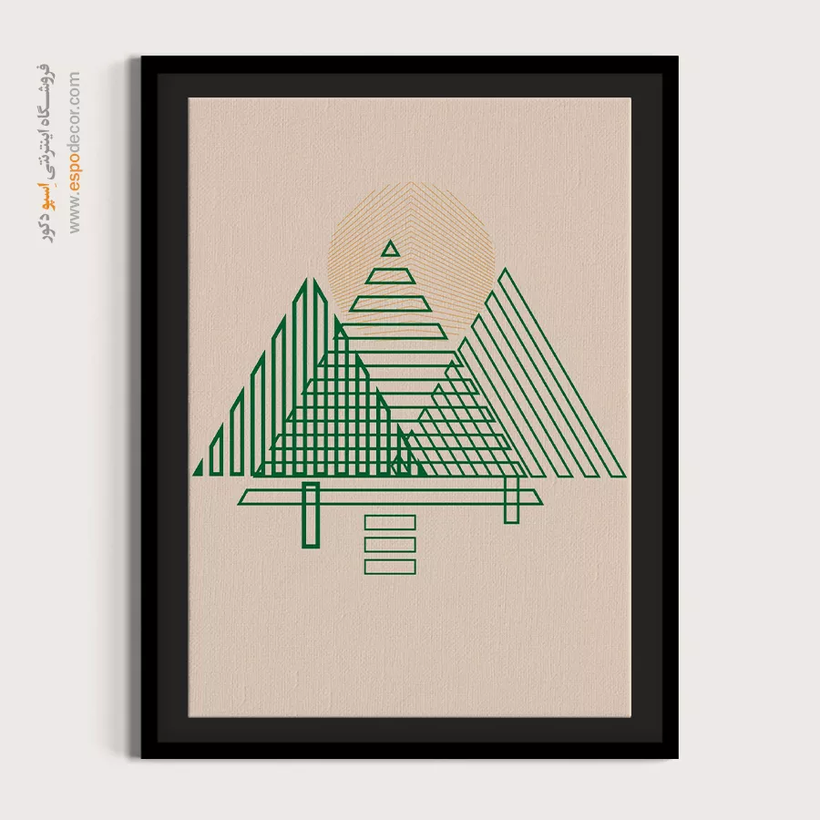 تابلو مینیمالیستی با طراحی نو - ذات در اشکال – تابلو مینیمال آرت - اسپو دکور