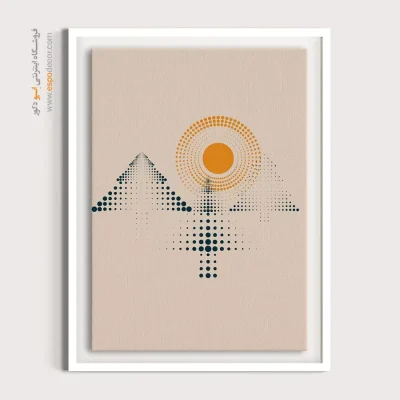 تابلو مینیمالیستی با قاب - پیکربندی – تابلو مینیمال آرت - اسپو دکور