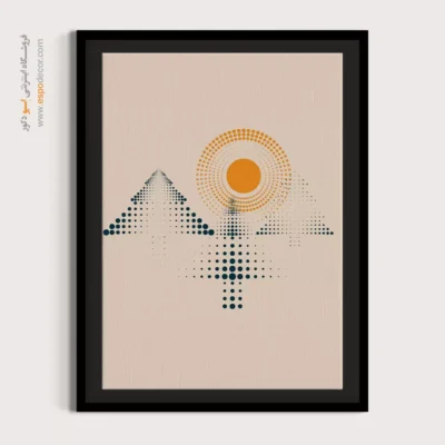 تابلو مینیمالیستی با قاب - پیکربندی – تابلو مینیمال آرت - اسپو دکور