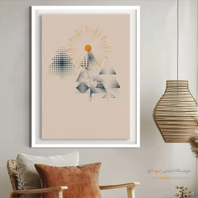 تابلو مینیمال در دکوراسیون مدرن خاص - سادگی عالی – تابلو مینیمال آرت - اسپو دکور