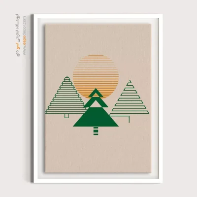 خرید تابلو مینیمال 2025 - سکوت هارمونی – تابلو مینیمال آرت - اسپو دکور