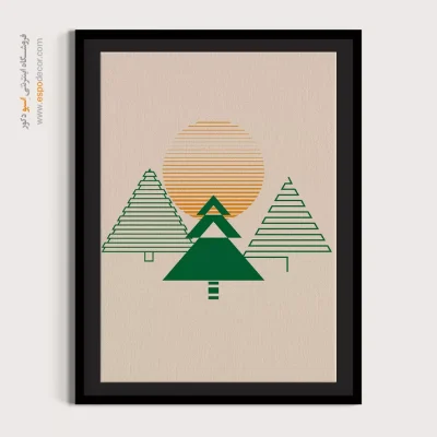 خرید تابلو مینیمال 2025 - سکوت هارمونی – تابلو مینیمال آرت - اسپو دکور