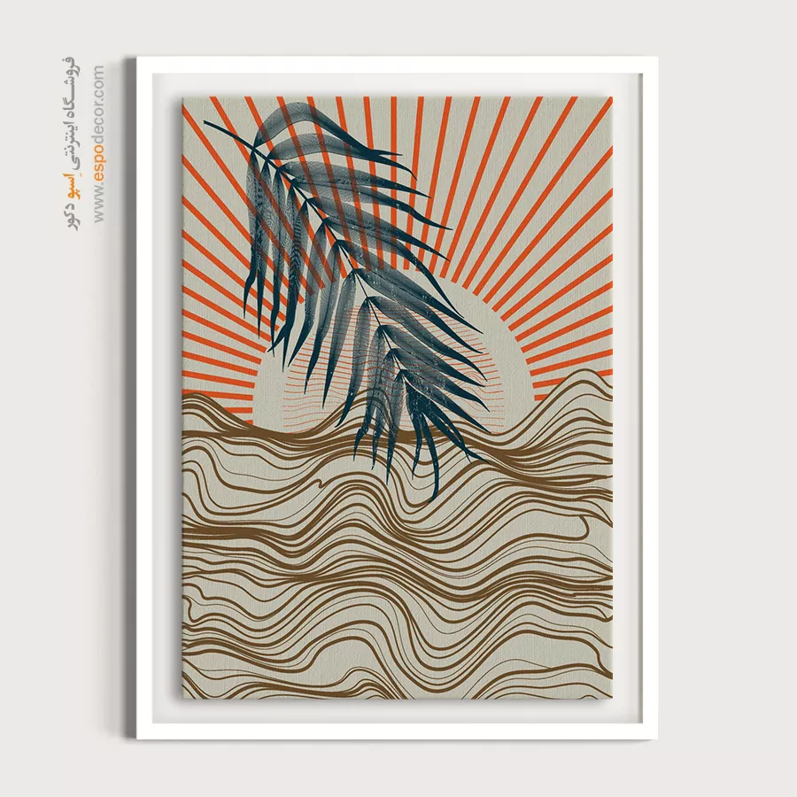 تابلو مینیمال بدون قاب با قاب - زیبایی شناسی انتزاعی – تابلو مینیمال آرت - اسپو دکور