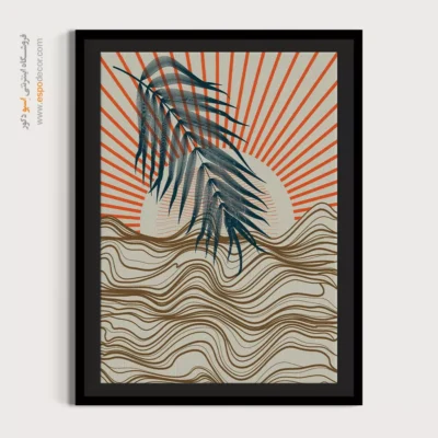 تابلو مینیمال بدون قاب با قاب - زیبایی شناسی انتزاعی – تابلو مینیمال آرت - اسپو دکور