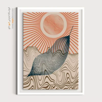 ارزانترین تابلو مینیمال خاص - آرامش انتزاع – تابلو مینیمال آرت - اسپو دکور