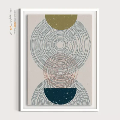 خرید تابلو مدرن با طراحی نو - هارمونی هندسی – تابلو مینیمال آرت - اسپو دکور