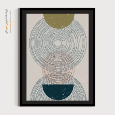 خرید تابلو مدرن با طراحی نو - هارمونی هندسی – تابلو مینیمال آرت - اسپو دکور