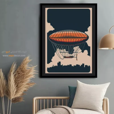 تابلو مینیمال مدرن 2025 - چشم انداز سکوت – تابلو مینیمال آرت - اسپو دکور