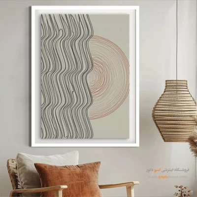 خرید تابلو مینیمال آنلاین زیبا - زمزمه های خاموش – تابلو مینیمال آرت - اسپو دکور