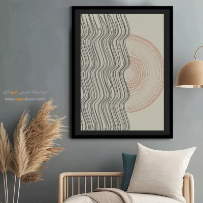 خرید تابلو مینیمال آنلاین زیبا - زمزمه های خاموش – تابلو مینیمال آرت - اسپو دکور