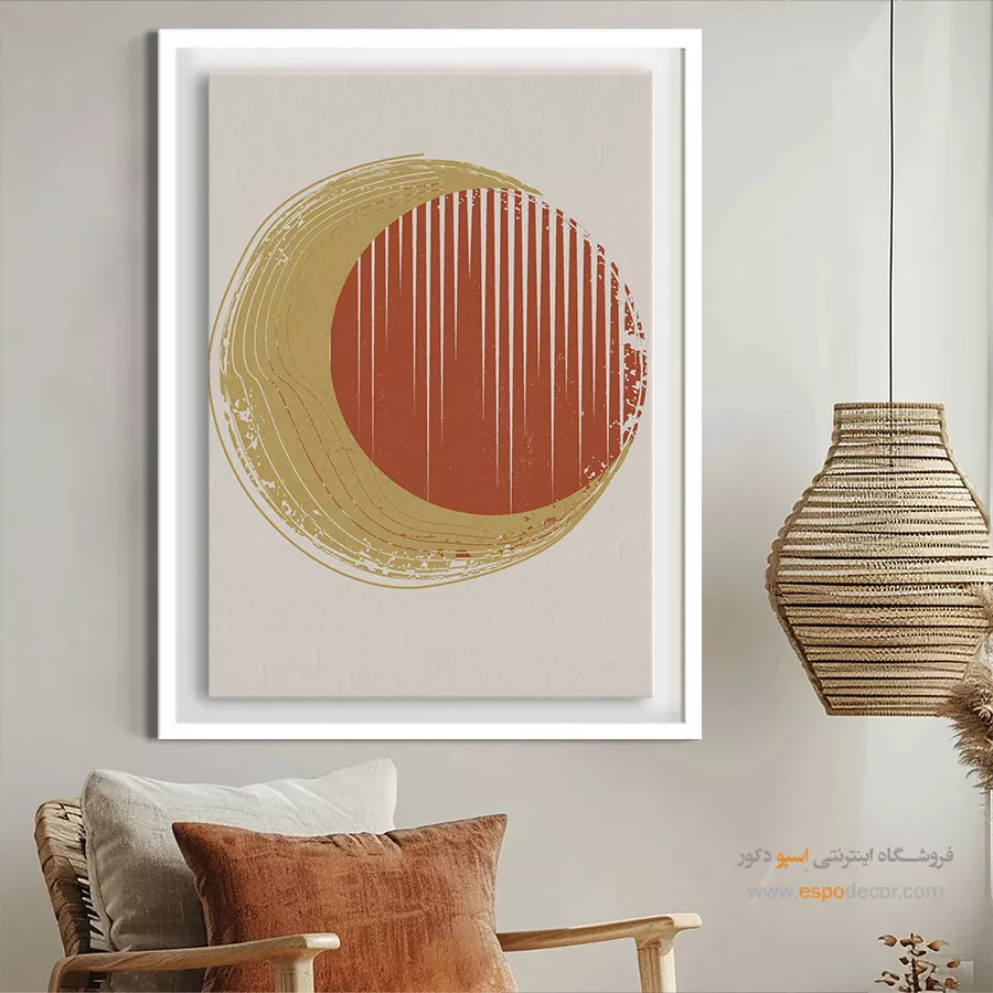 تابلو مینیمال انتزاعی خاص - نجوای – تابلو مینیمال آرت - اسپو دکور