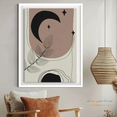تابلو مینیمال با طراحی ساده با طراحی نو - پالت پر جنب و جوش – تابلو مینیمال آرت - اسپو دکور