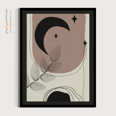 تابلو مینیمال با طراحی ساده با طراحی نو - پالت پر جنب و جوش – تابلو مینیمال آرت - اسپو دکور